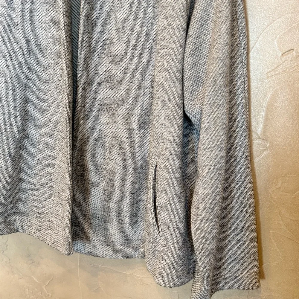 Madewell Textured Open Front Jacket Gray Minimalist Blazer M - Picture 8 of 15